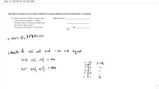 CS61C Fall 2018 Midterm Q4a