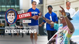 Eli Manning BEATS Deestroying in Skills Challenge.. or Does He?! | Eli's Extras