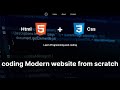 Build a Modern Website from Scratch with Only HTML & CSS – Full Tutorial