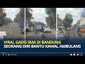 Viral, Gadis SMA di Bandung Seorang Diri Bantu Buka Jalan untuk Ambulans, Aksinya Tuai Pujian