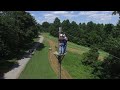 david leighan on the zip line at rapidan baptist camp video by g u0026c tire and auto service