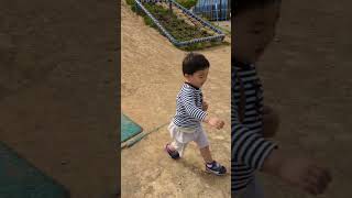 すべり台と3歳#shorts #toddler #すべり台 #slide