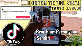 VIRAL‼️Cara membuat konten tanya jawab di Tiktok Mudah Sekali