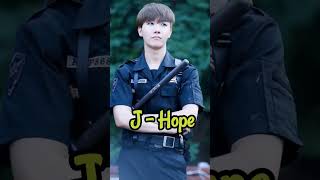 BTS Members in Police Uniform ||💜Korea police💜|bts|#shorts #bts