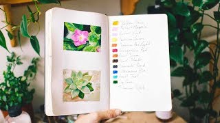 Painting Plant Studies & Art Musings | Sketchbook Sunday #45