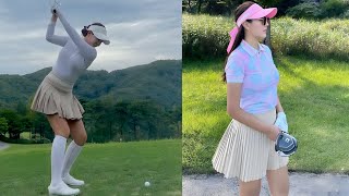 [세로골프TV] 속이 뻥 뚫리는 파워풀 스윙!!💥 청순 미모 프로 골퍼 KLPGA 김태림 프로 스윙 모음 #김태림프로