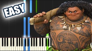 You're Welcome - Moana | EASY PIANO TUTORIAL by Betacustic