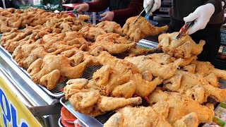 하루 치킨만 200마리? 장날이면 대박 터지는! 역대급 가마솥 통닭집 / Korean Fried Chicken / Korean Street food