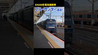 ブルーサンダー　通過シーン　#電気機関車 #ブルーサンダー #貨物列車 #タンク車 #jr東日本 #鉄道 #電車 #撮り鉄