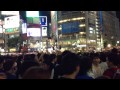 【サッカーワールドカップ】20130604渋谷スクランブル交差点祭り