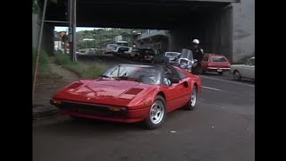 Magnum P.I. Ferrari 308 GTSi action chase scenes