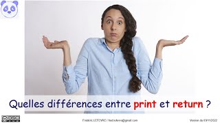 Python - Différence entre « print » et « return »