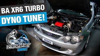 🔥Ford BA Falcon XR6 Turbo Hits the Dyno! Hoff from Nugget Garage gets BIG POWER from the Barra 240T