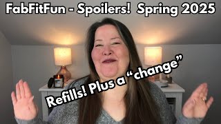 FabFitFun Spoilers - Spring 2025 - ReFills Spoiler