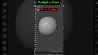 Hack to stop Lagging in Blender sculpting  #blenderustad