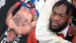 DEONTAY WILDER BREAKS DOWN IN TEARS WORRIED ABOUT ROBERT HELENIUS' SAFETY FOLLOWING VICIOUS KNOCKOUT