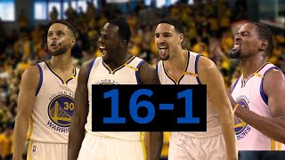 Back in 2017 when golden state had the best playoff run