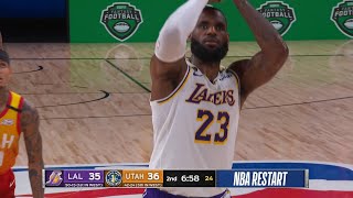 LAKERS vs JAZZ - 1st Half Highlights | NBA Restart