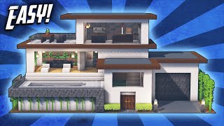 Minecraft: How To Build A Modern Mansion House Tutorial (#40)