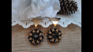 Rivoli tutorial enclosed with bicones and beads \