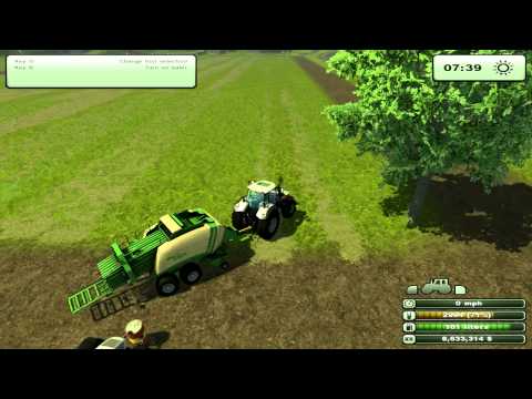 Farming Simulator 2013 - How to Bale Hay, tutorial Farming Simulator 2013 - How to Bale Hay, tutorial