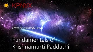 Learn KP Astrology - Fundamentals of Krishnamurti Paddathi