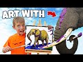 Art with Elephants!? Wild Africa Kids Adventures