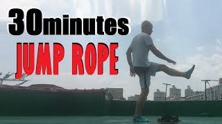 Jump Rope with me for 30 Minutes Straight (Live Commentary throughout) with Pre Fatigue Push ups