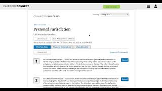 Connected Quizzing Law Professor Tutorial