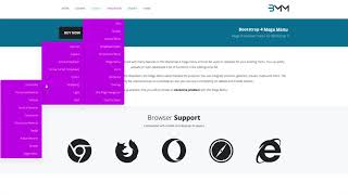 RTL Layout - BMM Responsive Bootstrap 4 Mega Menu
