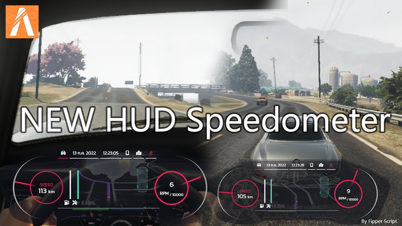 Fivem | HUD Car Speedometer | New UI - YouTube