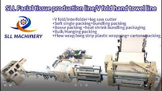 Facial tissue production line Tissue paper For Face Making Machine V Fold Hand Towel Line
