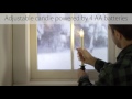 Traditional Adjustable Window Candle with Auto Timer SKU# 65A11 - Plow & Hearth