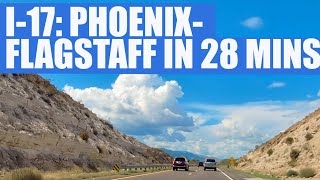 Arizona drive: I-17 Phoenix to Flagstaff in 28 minutes (60fps)