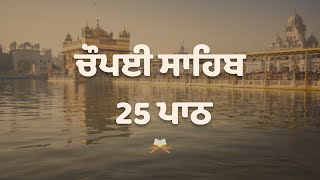 ਚੌਪਈ ਸਾਹਿਬ । 25 ਪਾਠ । 25 Path । Chaupai Sahib ।  ਨਿਤਨੇਮ । Nitnem