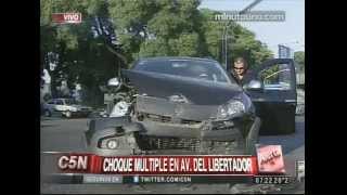 C5N - TRANSITO: CHOQUE MULTIPLE EN AVENIDA DEL LIBERTADOR Y BULLRICH