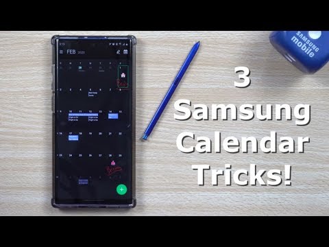 3 trucos únicos del calendario Samsung