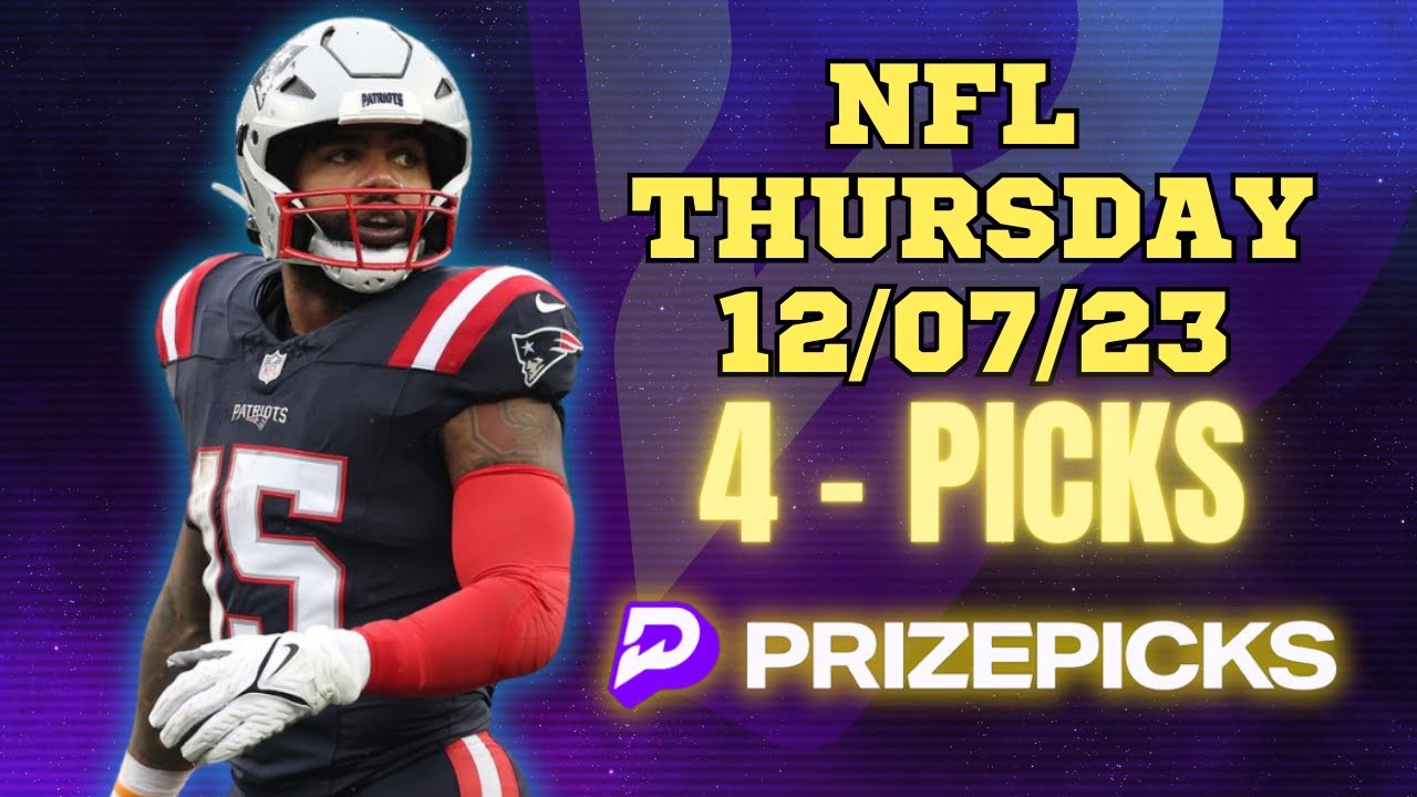 PRIZEPICKS | BEST PICKS WEEK 14 #NFL THURSDAY | 12/07/23 | PROP BETS ...