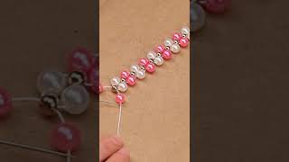 My favorite handmade Pearls set | #shorts #ytshorts #pearls #handmade #jewellery #diy #fun #craftts