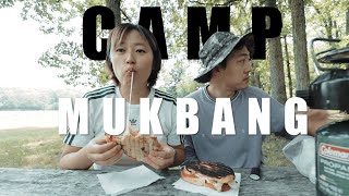 CAMP MUKBANG__Basil Chicken Panini!!