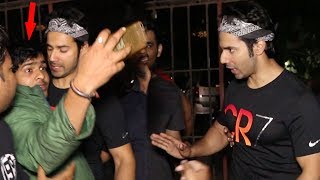 Varun Dhawan Gets Angry With Misbehaving Fan