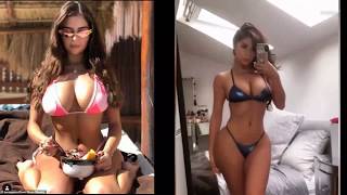 Demi Rose flaunts her VERY ample assets in tiny pink bikini during sun soaked Mexico break