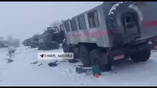 Возле Харькова разбита огромная колонна русских террористов