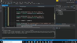 C# user input multiplication operation