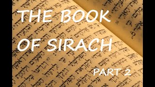 Book of Sirach - Part 2