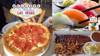 Great Places for Sushi and Pizza in Las Vegas.  SAKANA sushi and AMORE Taste of Chicago.