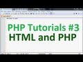 Basic PHP Tutorial 3: HTML with PHP