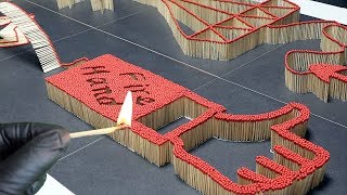 Amazing Match Chain Reaction Fire Domino Effect