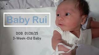 Cute 3 Week Old Baby Playing (Baby Rui)