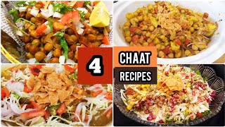 4 Special Chaat Recipe For Iftar |Kathiawari Cholay, Aloo Chana Chaat, Macaroni Chaat |Chaat Recipes